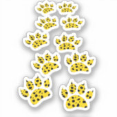 Sticker Empreinte de patte Cheetah (Recto)