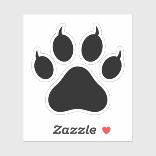 Sticker Empreinte de patte de tigre (Feuille)