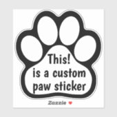 Sticker Empreinte de patte personnalisé - Décor de la fenê (Feuille)