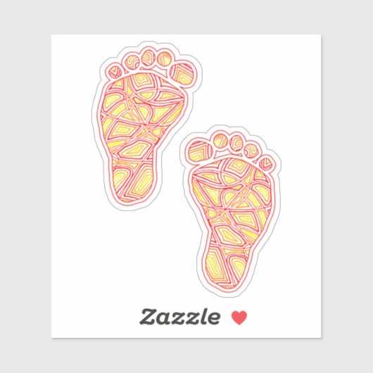 Sticker Empreintes bébé (Feuille)