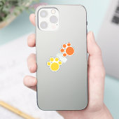 Sticker Empreintes de pattes brillants (Téléphone)