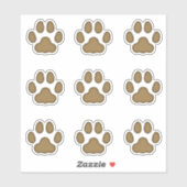 Sticker Empreintes de pattes de chats moyens Décalages Bro (Feuille)