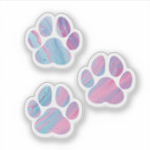 Sticker Empreintes de pattes de chiens - Fils de peinture  (Devant)