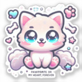 Sticker Empreintes de vinyle pour animal de compagnie Kawa (Recto)