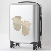 Sticker Empreintes Géantes Bigfoot (Sur valise)