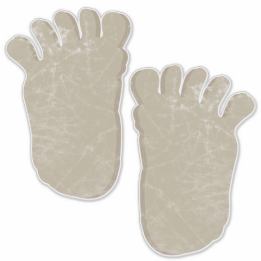 Sticker Empreintes Géantes Bigfoot (Devant)