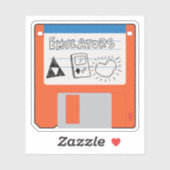 Sticker Émulateurs de jeux vidéo rétro Disquette (Feuille)