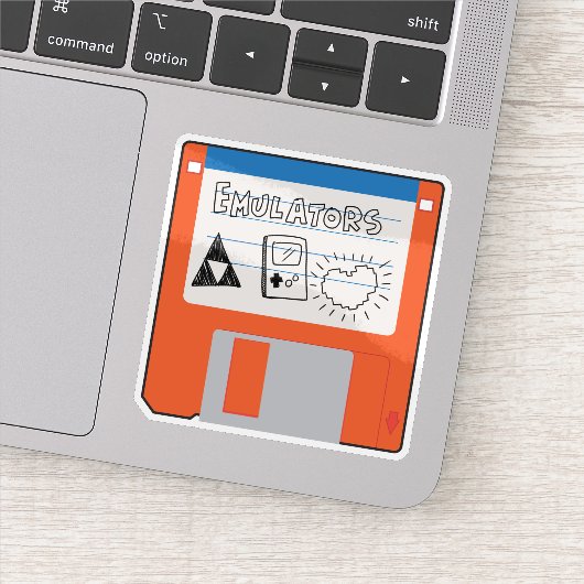 Sticker Émulateurs de jeux vidéo rétro Disquette (Détail)