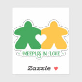 Sticker en Aimer, Vert & Jaune Vinyl (Feuille)