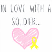 Sticker En amour avec un soldat (Devant)