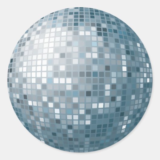 Sticker en argent Disco Ball (Devant)