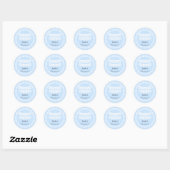 Sticker en Baby shower bleu Cielito Lindo (Feuille)