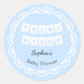 Sticker en Baby shower bleu Cielito Lindo (Devant)