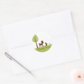 Sticker en Baby shower de Merci pour animaux de bo (Enveloppe)