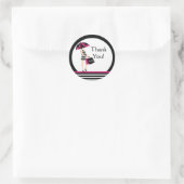 Sticker en Baby shower Merci Mod Mom (Sac)