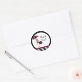 Sticker en Baby shower Merci Mod Mom (Enveloppe)