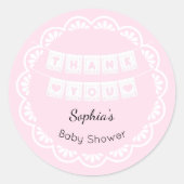 Sticker en Baby shower rose Cielito Lindo (Devant)