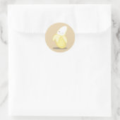 Sticker en banane jaune mignon (Sac)