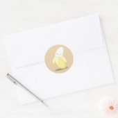 Sticker en banane jaune mignon (Enveloppe)