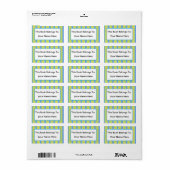 Sticker en boîte Bibliophile rayé amusant cadeau (Feuille entière)