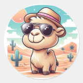 Sticker en Camel Cartoon - Funny Desert Adventur (Devant)