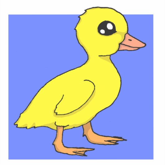 Sticker en canard mignon (Recto)