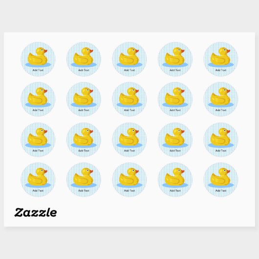 Sticker en caoutchouc Ducky Modèle (Feuille)