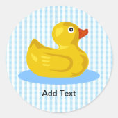 Sticker en caoutchouc Ducky Modèle (Devant)