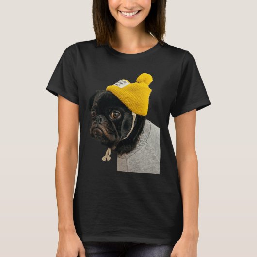 Sticker en CARLIN noir classique T-shirt 136 (Devant)