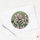 Sticker en cascade en fleurs roses (Enveloppe)