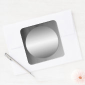 Sticker en cercle métallique encadré lisse (Enveloppe)