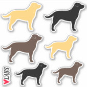 Sticker en chocolat, jaune et noir (Devant)