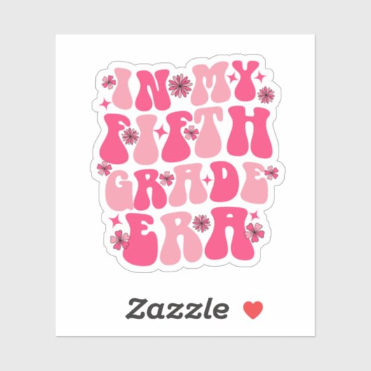 Sticker En cinquième année (Feuille)