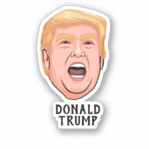 STICKER EN COLÈRE DONALD TRUMP PERSONNALISÉ