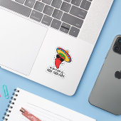 Sticker En Coque De Chaleur Appelez Neuf Juan Mexicain Pun (Ordinateur portable avec iPhone)