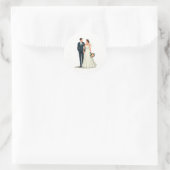 Sticker en couple de mariage élégant (Sac)