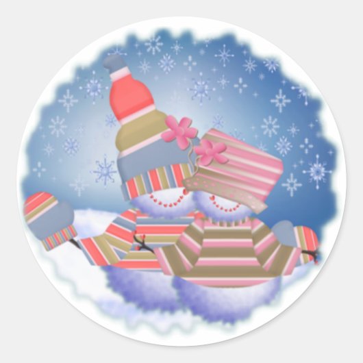 Sticker en couple Snowman (Devant)