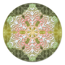 Sticker en cristal de glace d'hiver