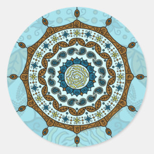 Sticker en cuivre Imaginaire Mehndi