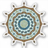 Sticker en cuivre Imaginaire Mehndi (Devant)