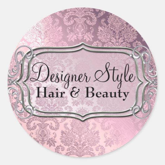 Sticker en damas Shimmer rose (Devant)