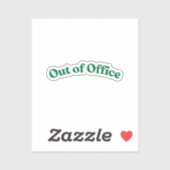 Sticker En dehors du bureau (Feuille)