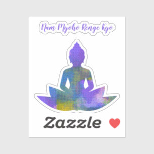 Sticker en demi-teinte de lotus Pastel spirituel