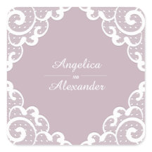 Sticker en dentelle blanche