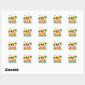 Sticker en dessin chic Sunshine Cute (Feuille)
