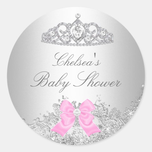 Sticker en diamant et Baby shower Tiara (Devant)
