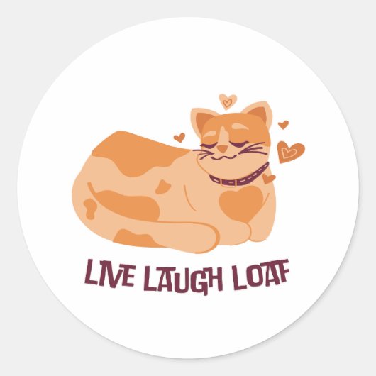 Sticker en direct Rire Loaf Cat (Devant)