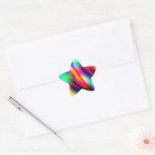 Sticker en étoile à résumé coloré (Enveloppe)