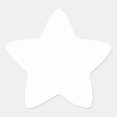 Sticker en étoile blanche (Devant)