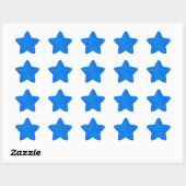 Sticker en étoile en marbre bleu (Feuille)